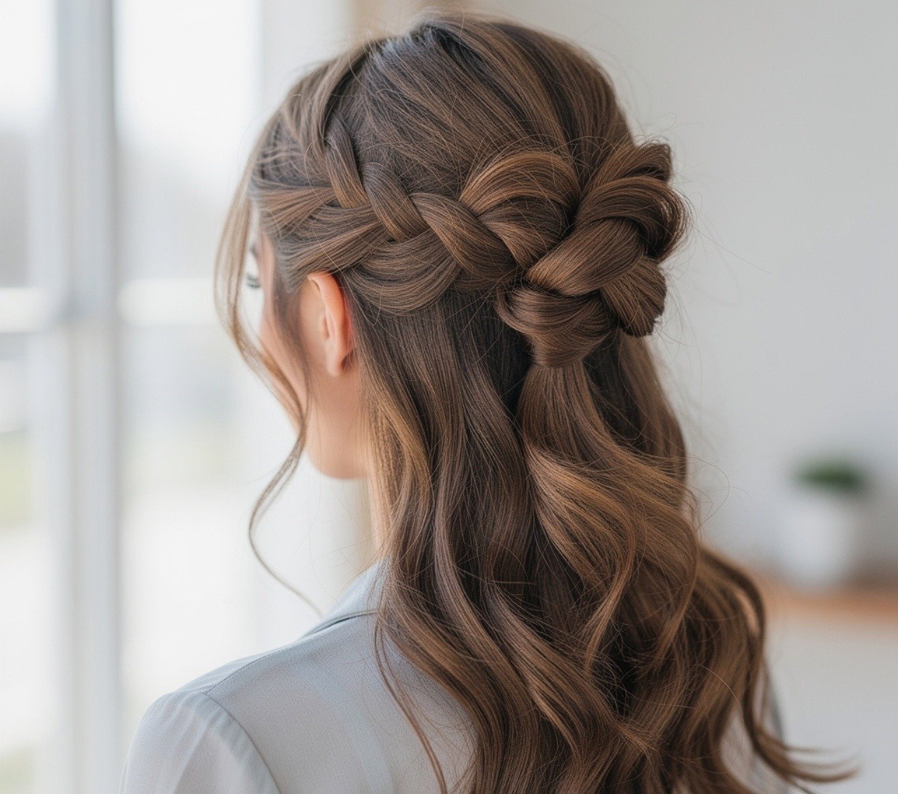 16 Easy Hairstyles for School That Look Cute and Take Minutes 11 Twisted Crown Easy Hairstyle 1