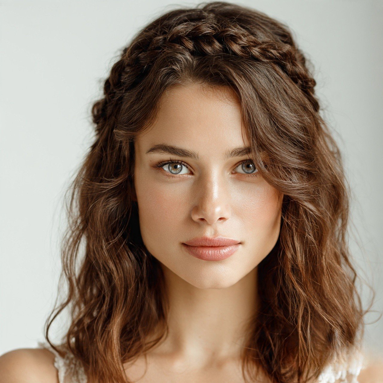 Twisted Crown For Medium Hair