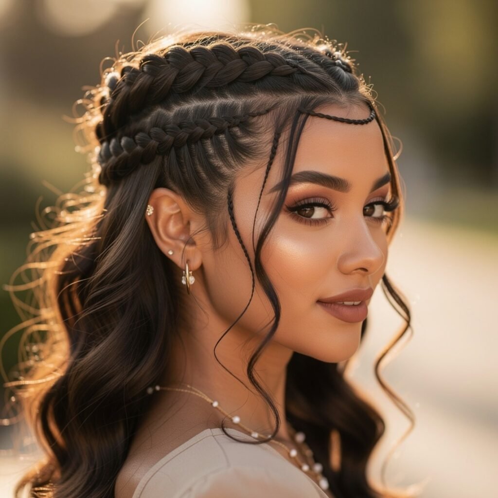 15 Trending Simple Easy Hairstyles That Look Stylish Every Day 14 Twisted Crown Hairstyle