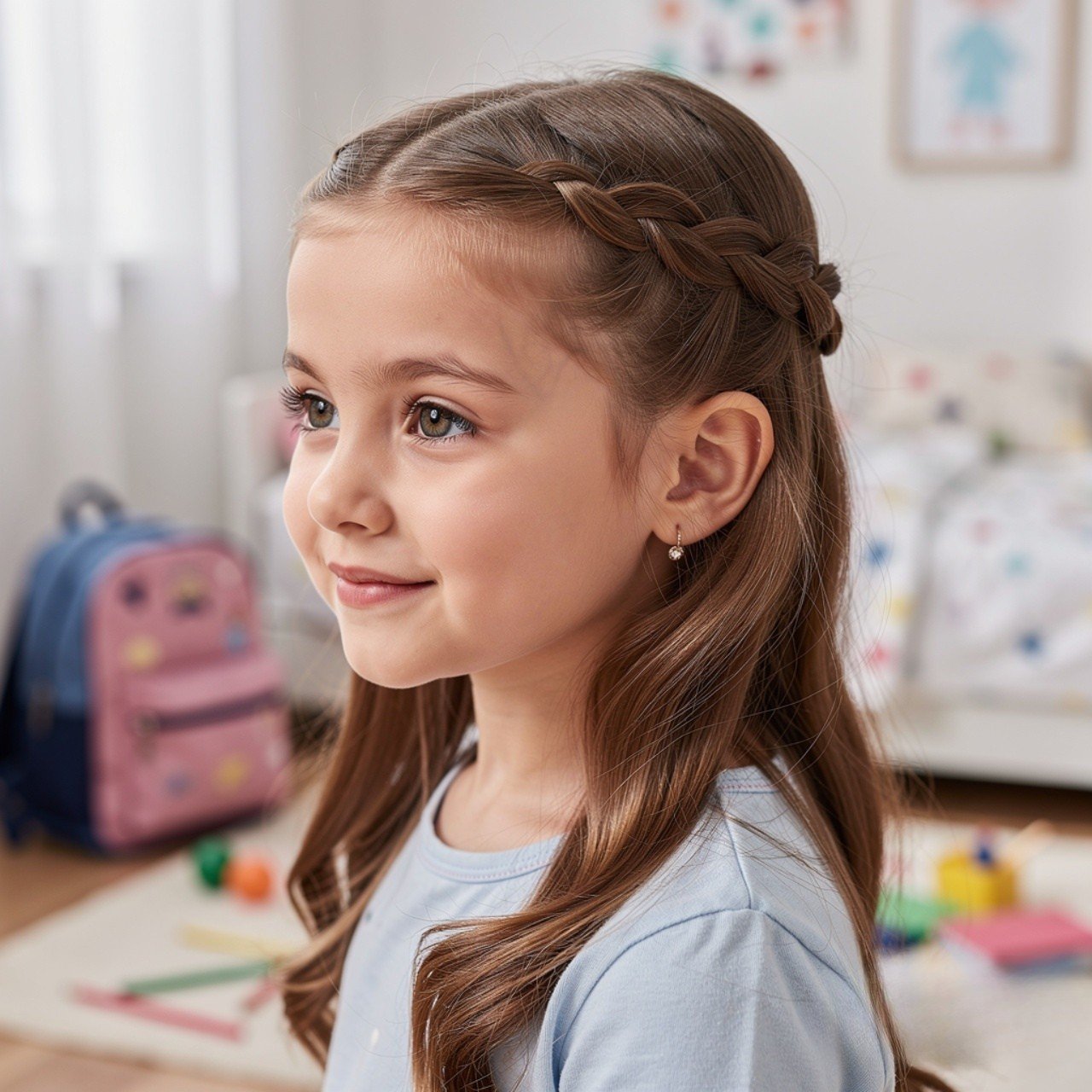 13 Trending Easy Kids Hairstyles for Cute Everyday Looks 10 Twisted Crown Style Easy Kids Hairstyle