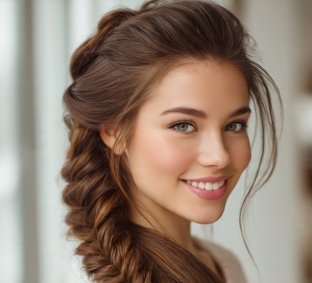 13 Cute Hairstyles for Long Hair to Instantly Elevate Your Style 7 Twisted Rope Braid Ponytail cropped