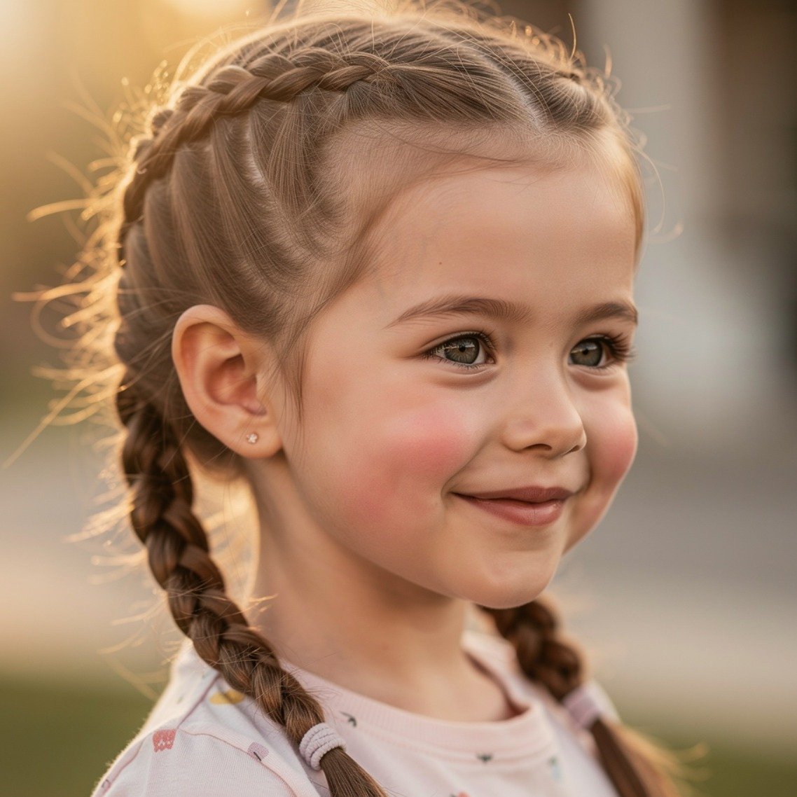 15 Trending Simple Hairstyles for Kids You'll Want to Try Every Day 5 Two Simple Braids