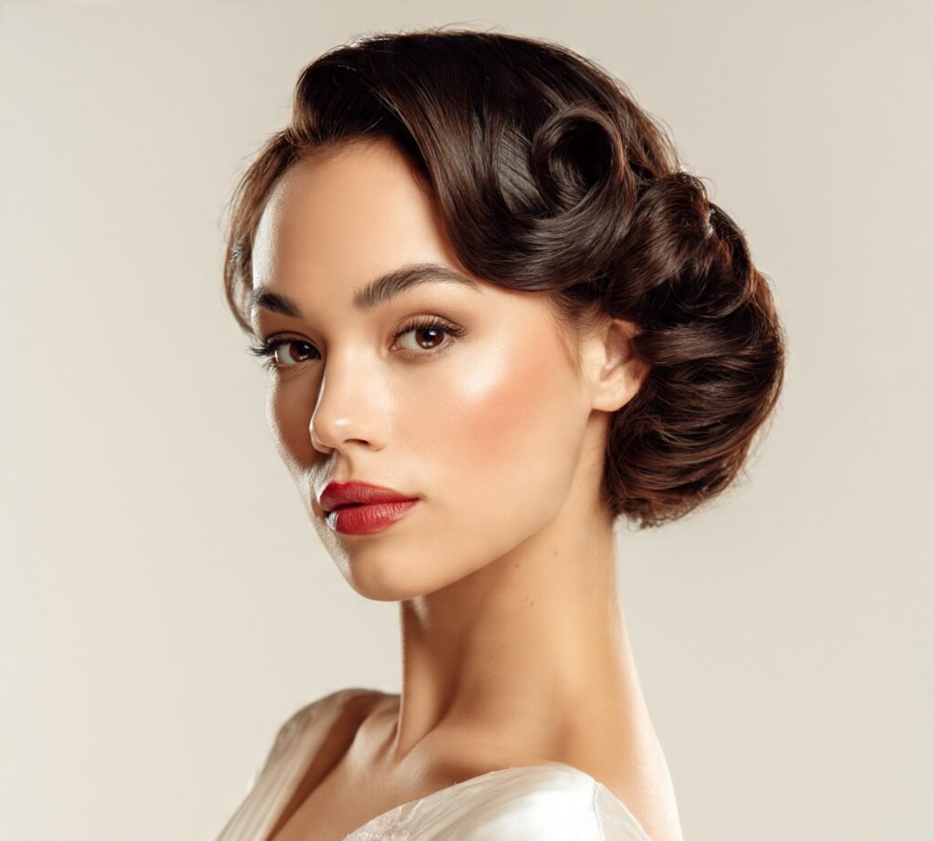 Vintage Rolled Bun cropped