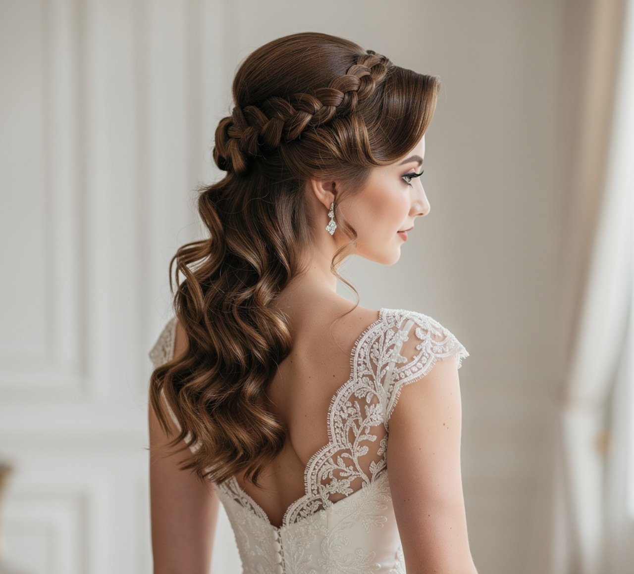 13 Trending Wedding Hairstyles Half Up Half Down for Every Bride 14 Vintage Wedding Hairstyles Half Up Half Down 1
