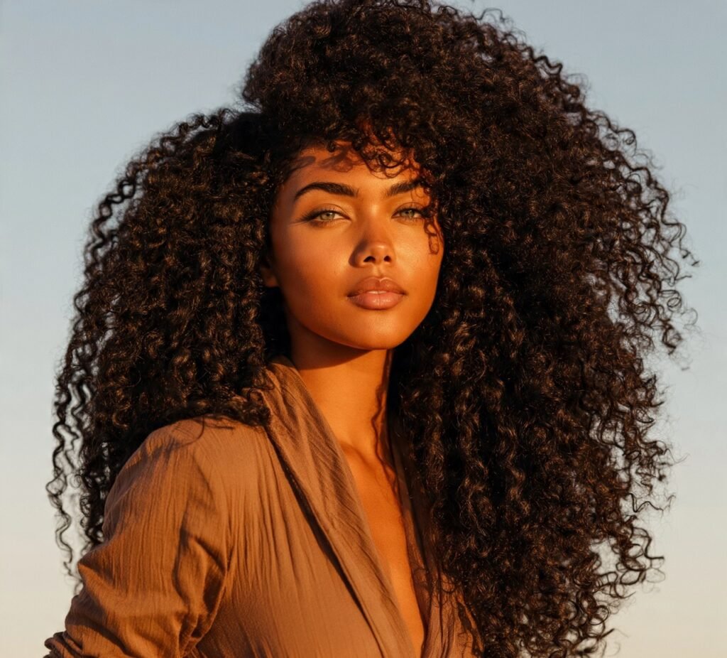 13 Trending Chic Long Curly Hairstyles for Maximum Bounce and Definition 5 Voluminous Curly Afro Textured Style cropped