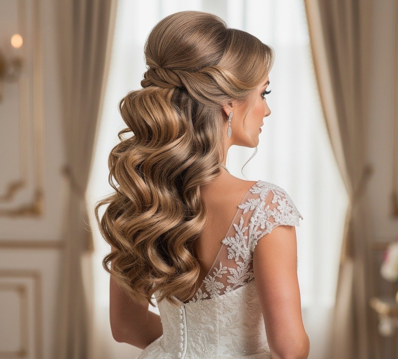 Voluminous Hairstyles Wedding Glamour