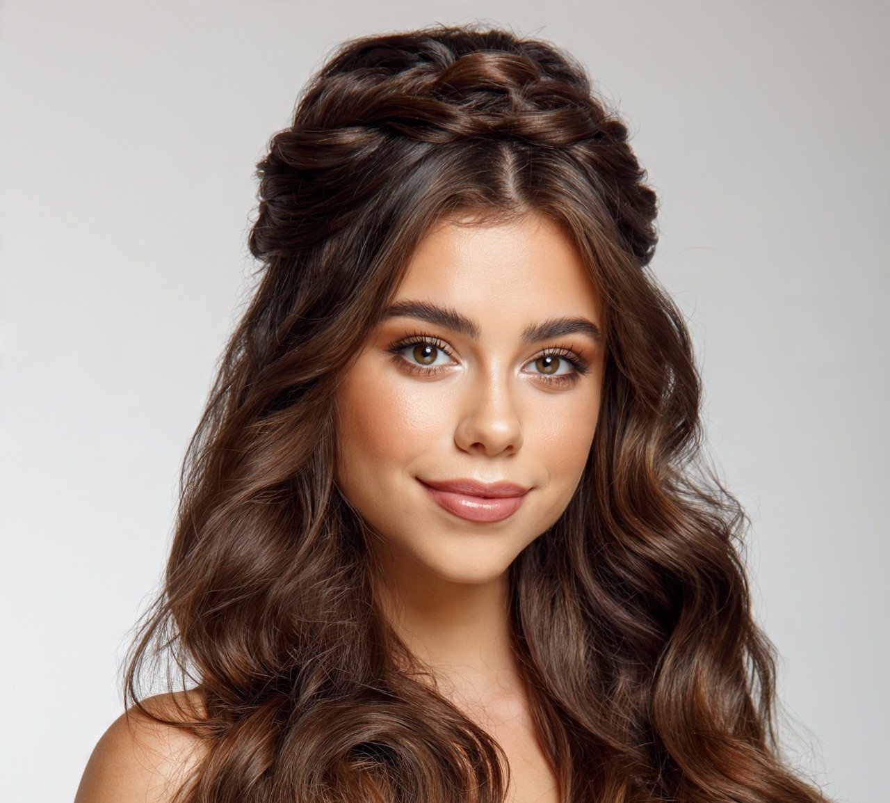 13 Trendy Prom Hairstyles For Long Hair to Make a Statement 12 Voluminous Half Up with Twists Prom Hairstyles For Long Hair