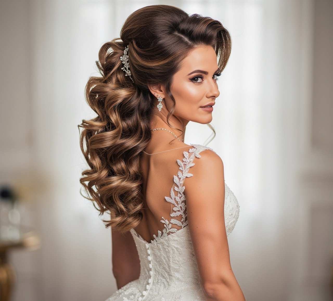 17 Romantic Side Hairstyles Wedding Ideas for an Elegant Bridal Look 14 Voluminous Side Hairstyles Wedding Glamour