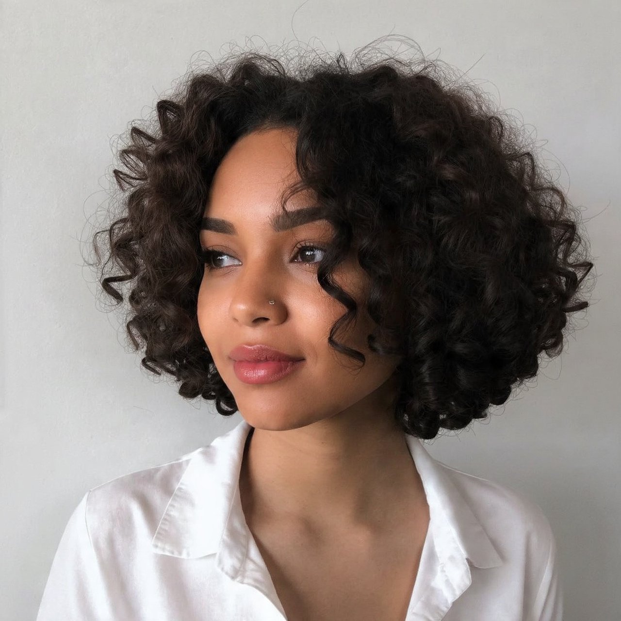Wash and Go Curly Bob