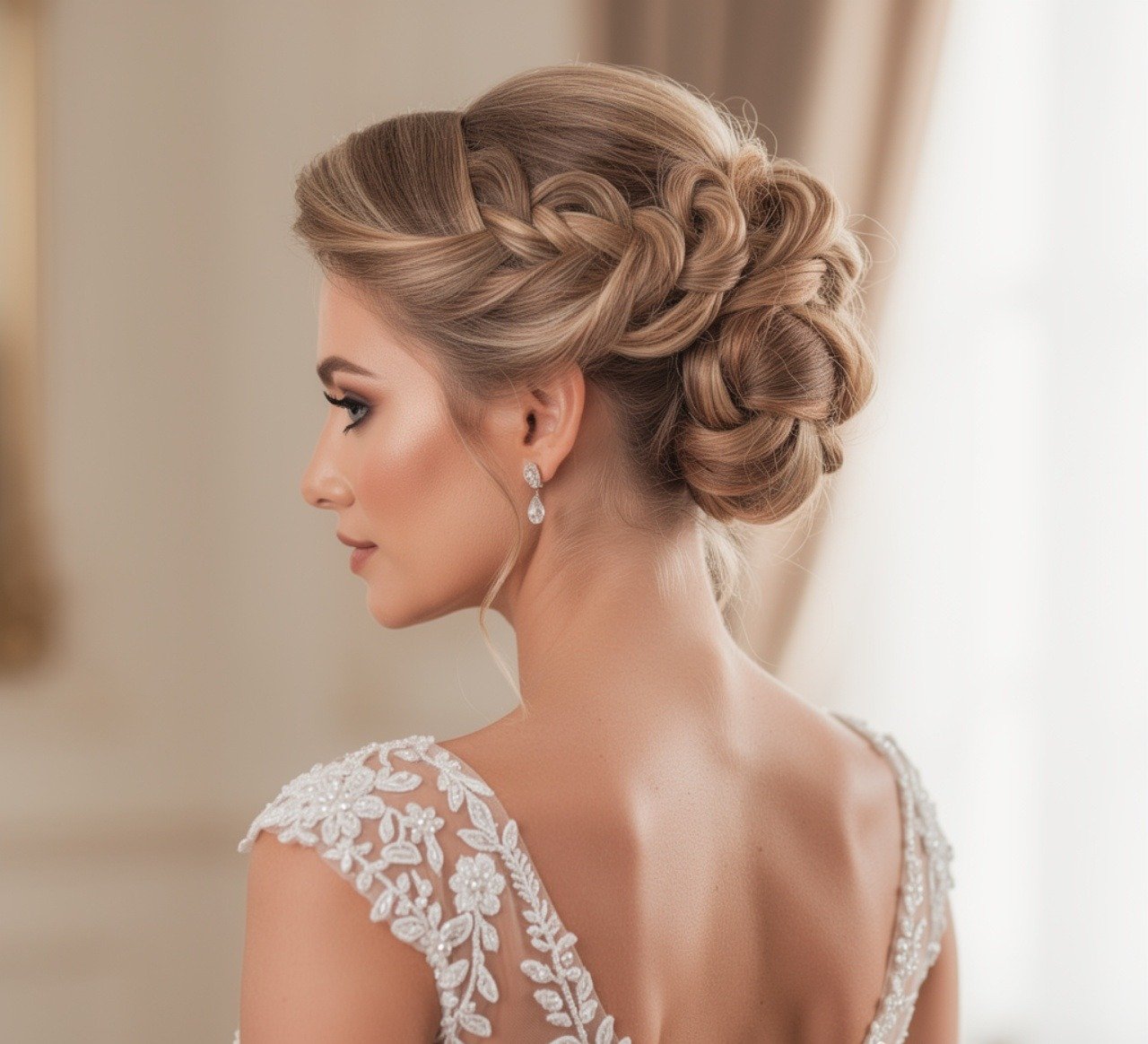Waterfall Braid Wedding Hairstyles