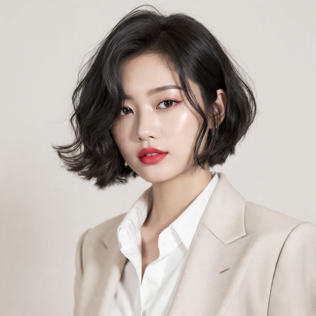 18 Trending Black Bob Hairstyles for Bold, Beautiful Style 11 Wavy Black Bob