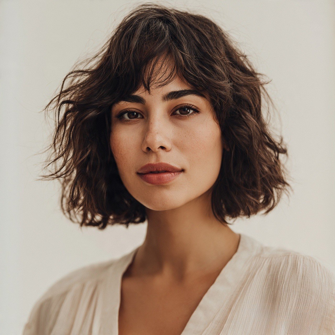 Wavy Bob with Soft Layers For Wavy Hairs