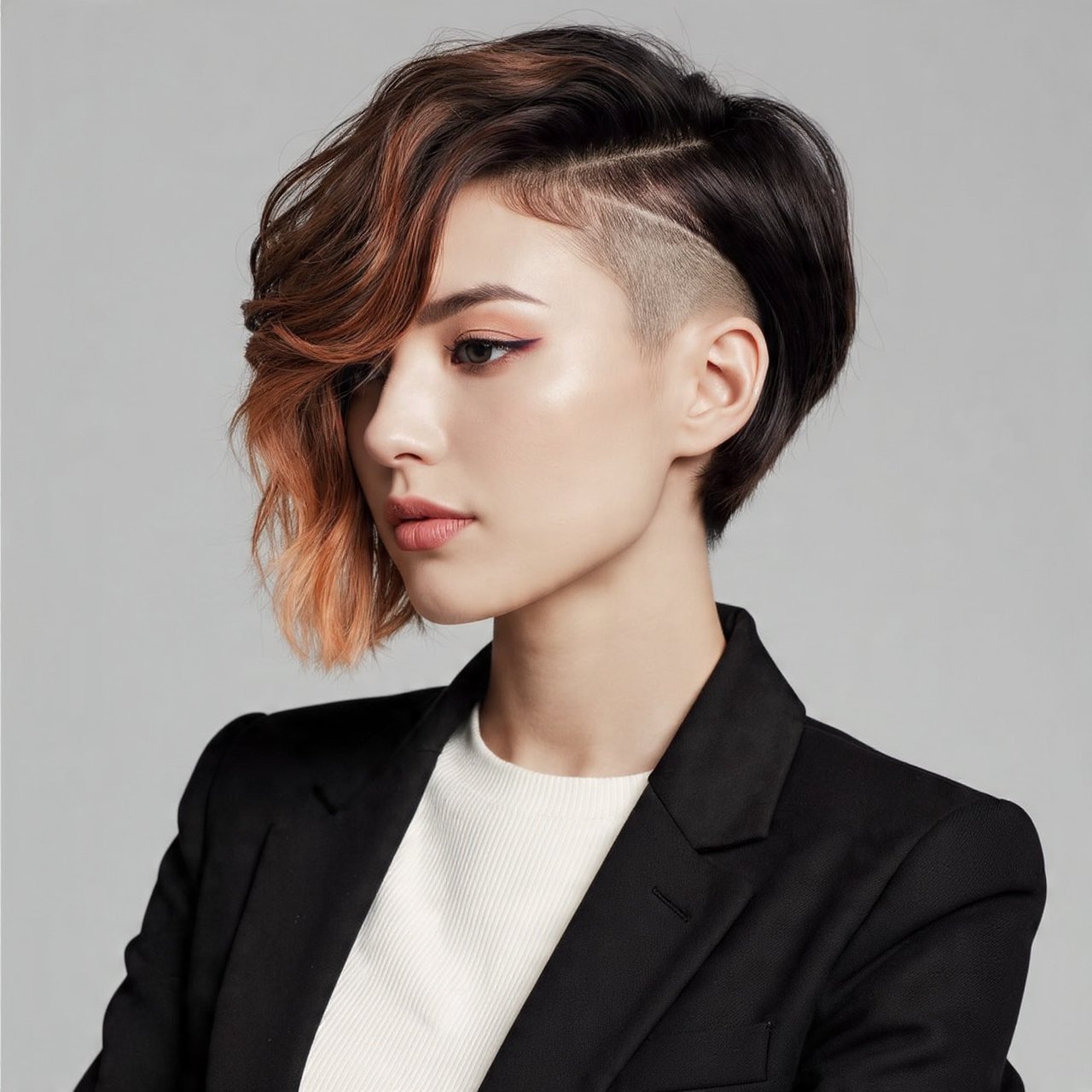 Wavy Bob with Undercut