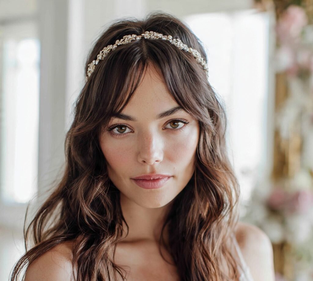 Wavy Hair with a Delicate Headband 1