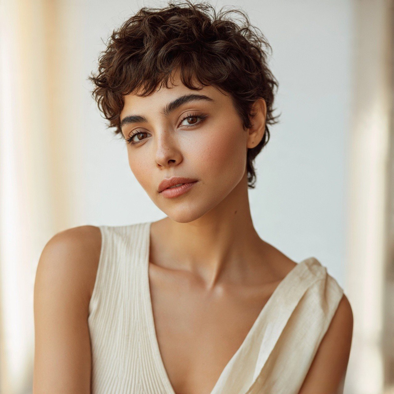 Wavy Pixie with Texture For Wavy Hairs