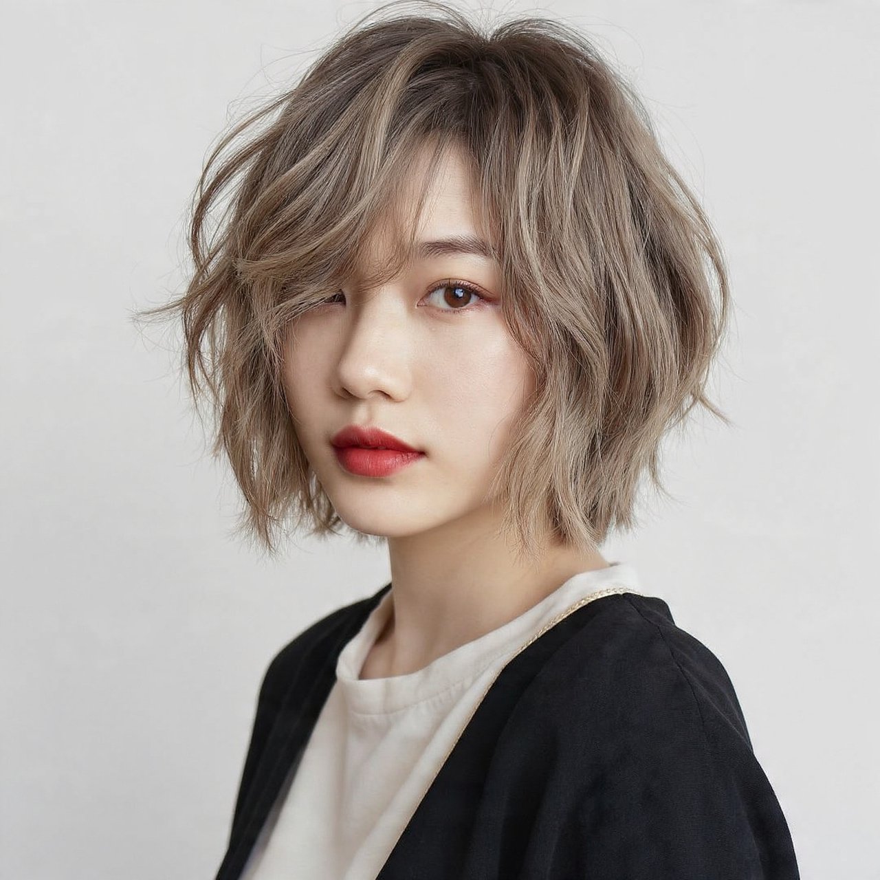 Shaggy Bob Hairstyles: 12 Effortlessly Cool Cuts to Try This Season 3 Wavy Shaggy Bob for Medium Hair