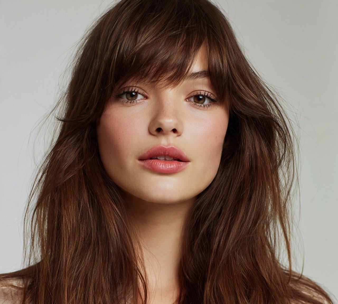 Wispy Bangs Long Hairstyle