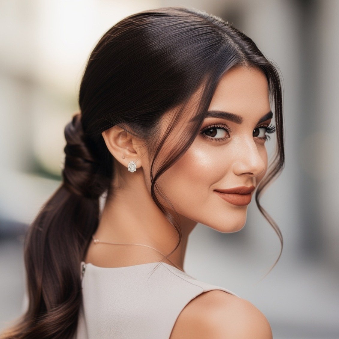 15 Trending Simple Hairstyles for Straight Hair That Are Easy and Stylish 13 Wrapped Ponytail 1