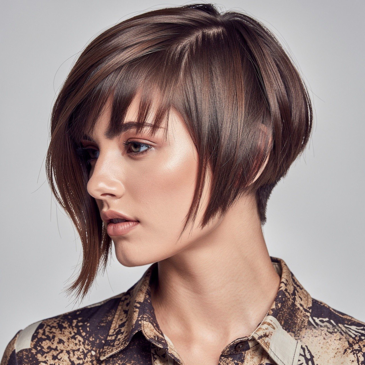 Hairstyles for Short Hair with Bangs: 15 Trendy Ideas that You'll Love 8 asymmetrical bob with side bangs hairstyle for sho