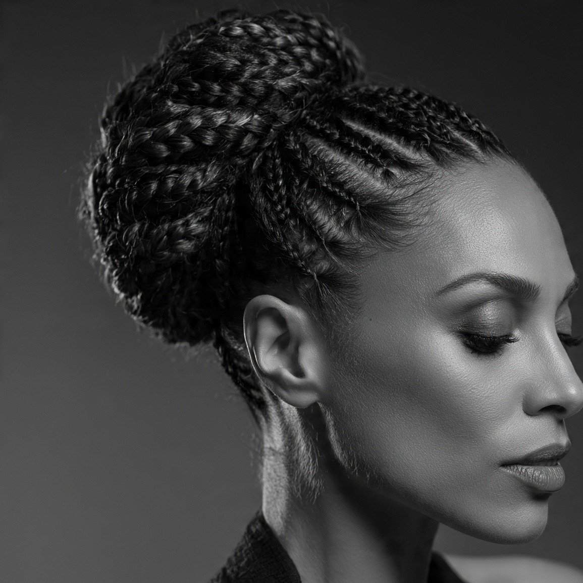 braided bun hairstyles for black women elegant upd