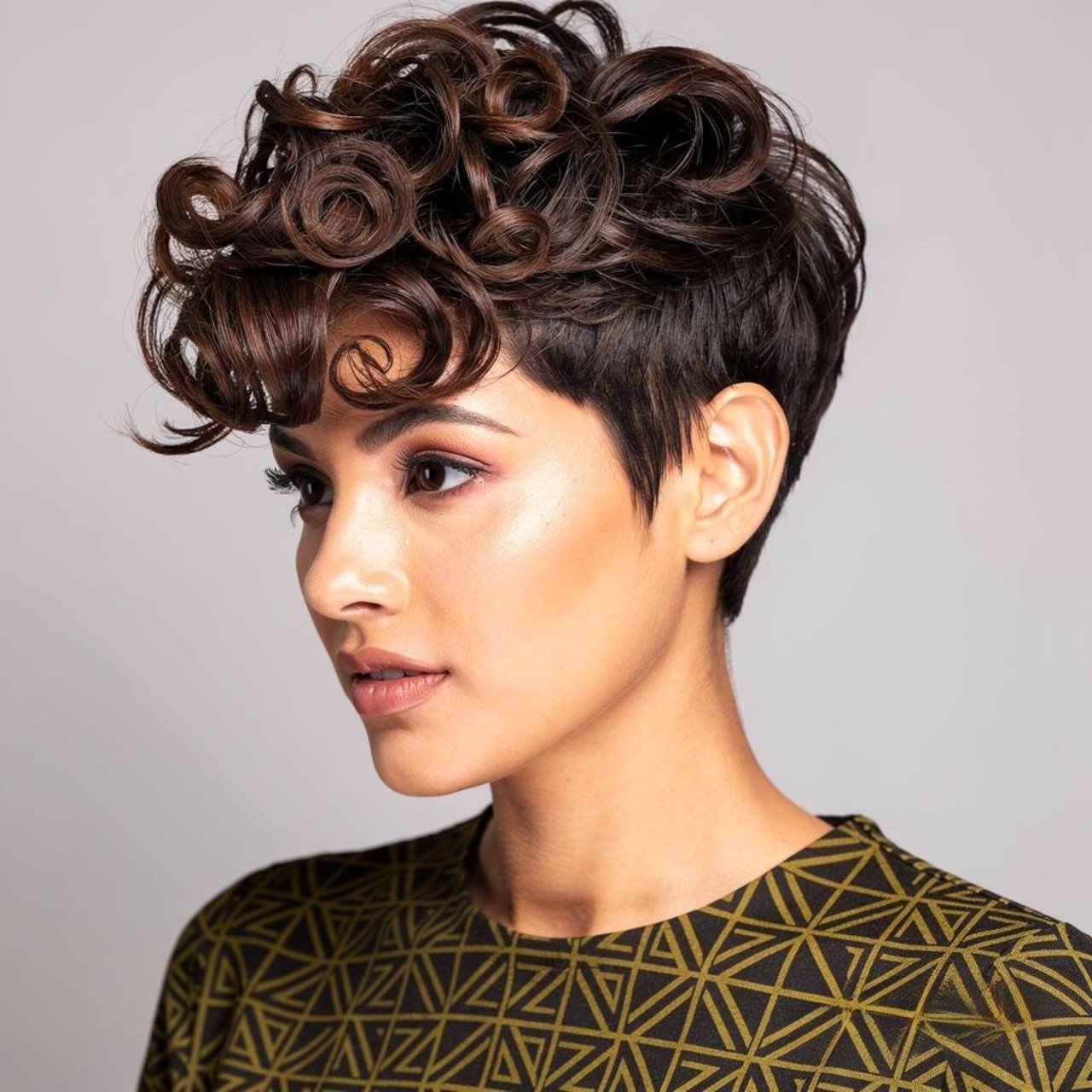 curly pixie hairstyles for short hair square portr