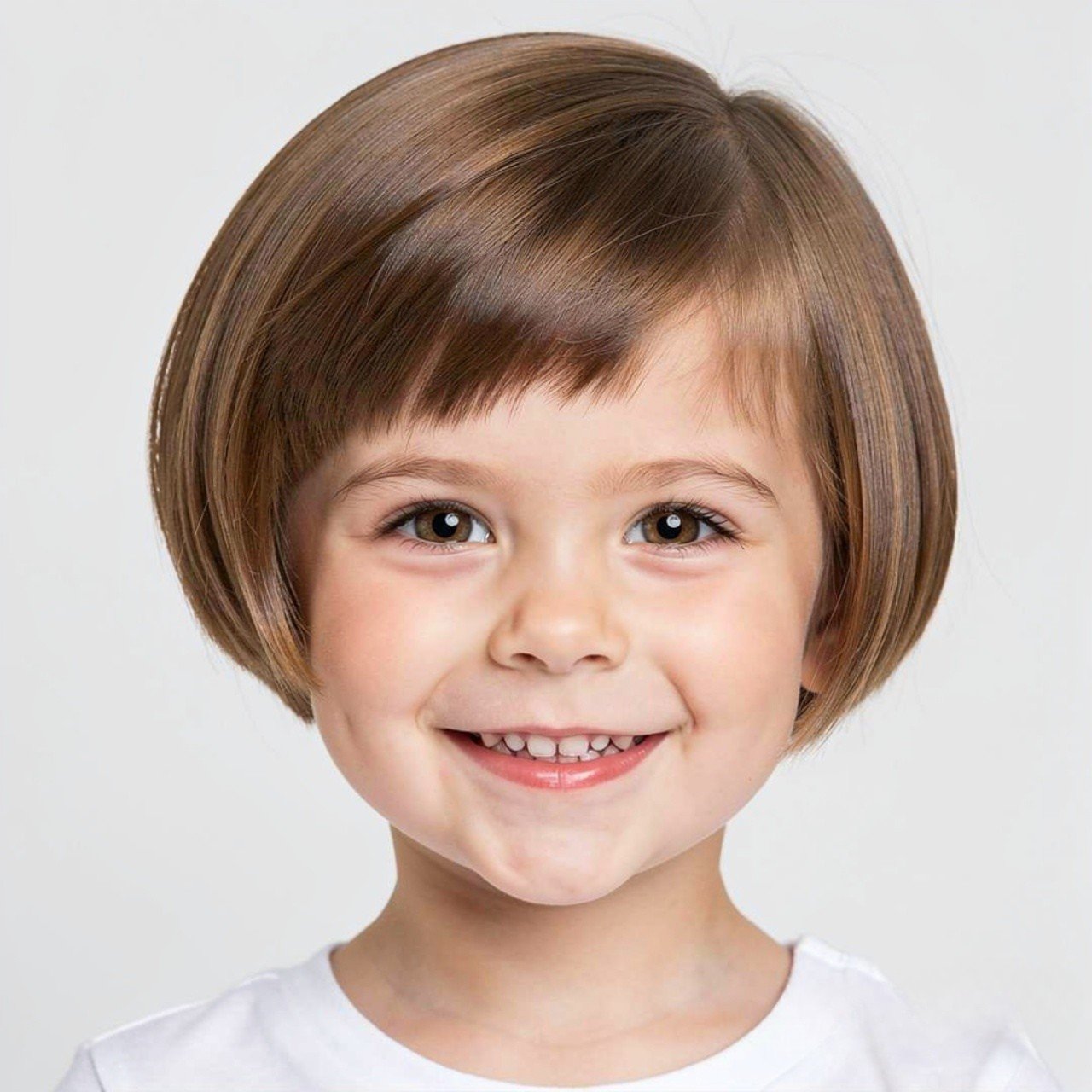Hairstyles for Short Hair Kids: 15 Trendy Ideas that You’ll Love 10 cute short bob hairstyle on a young child with sho