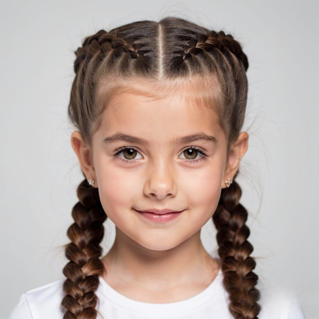 Girl Hairstyles for School: 18 Trendy Ideas that you'll love 7 double braided girl hairstyle for school single po