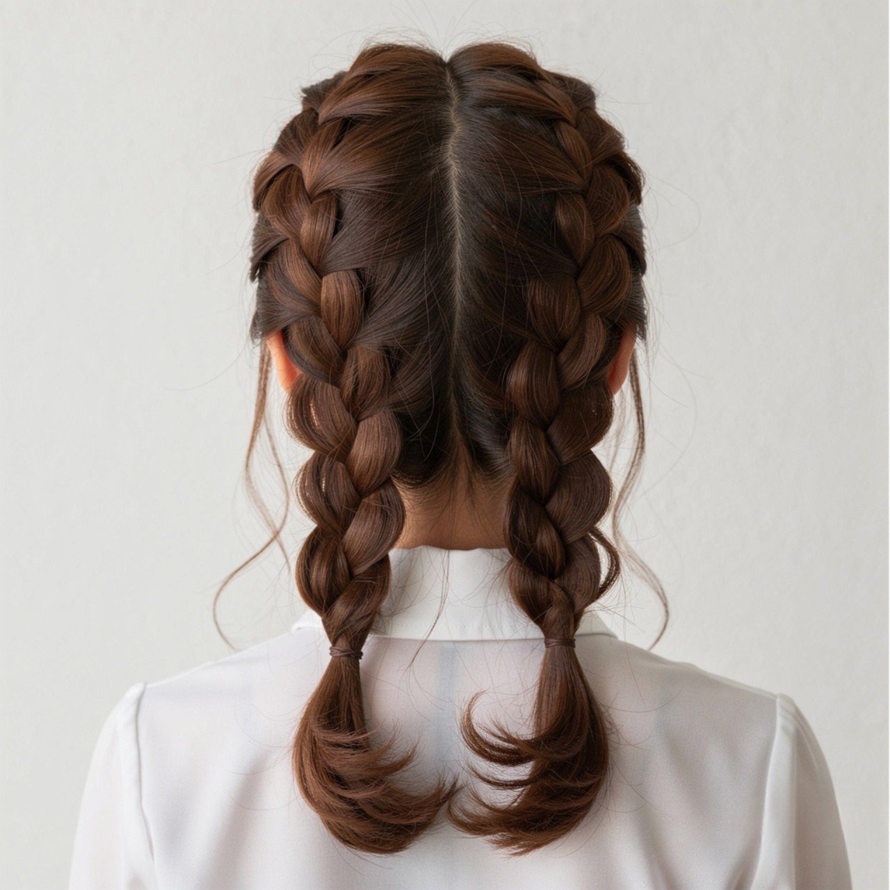 14 Trendy School Hairstyles for Medium Hair that You’ll Love 12 double braided school hairstyle for medium length