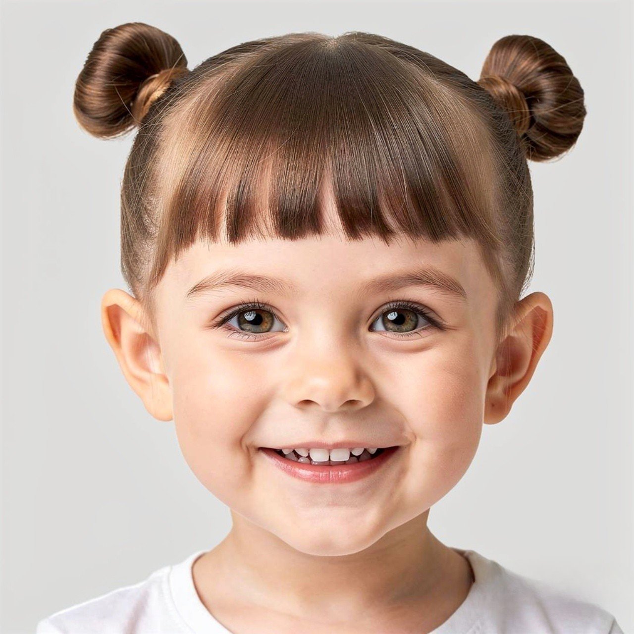 Hairstyles for Short Hair Kids: 15 Trendy Ideas that You’ll Love 16 double mini bun hairstyles for kids with short hai