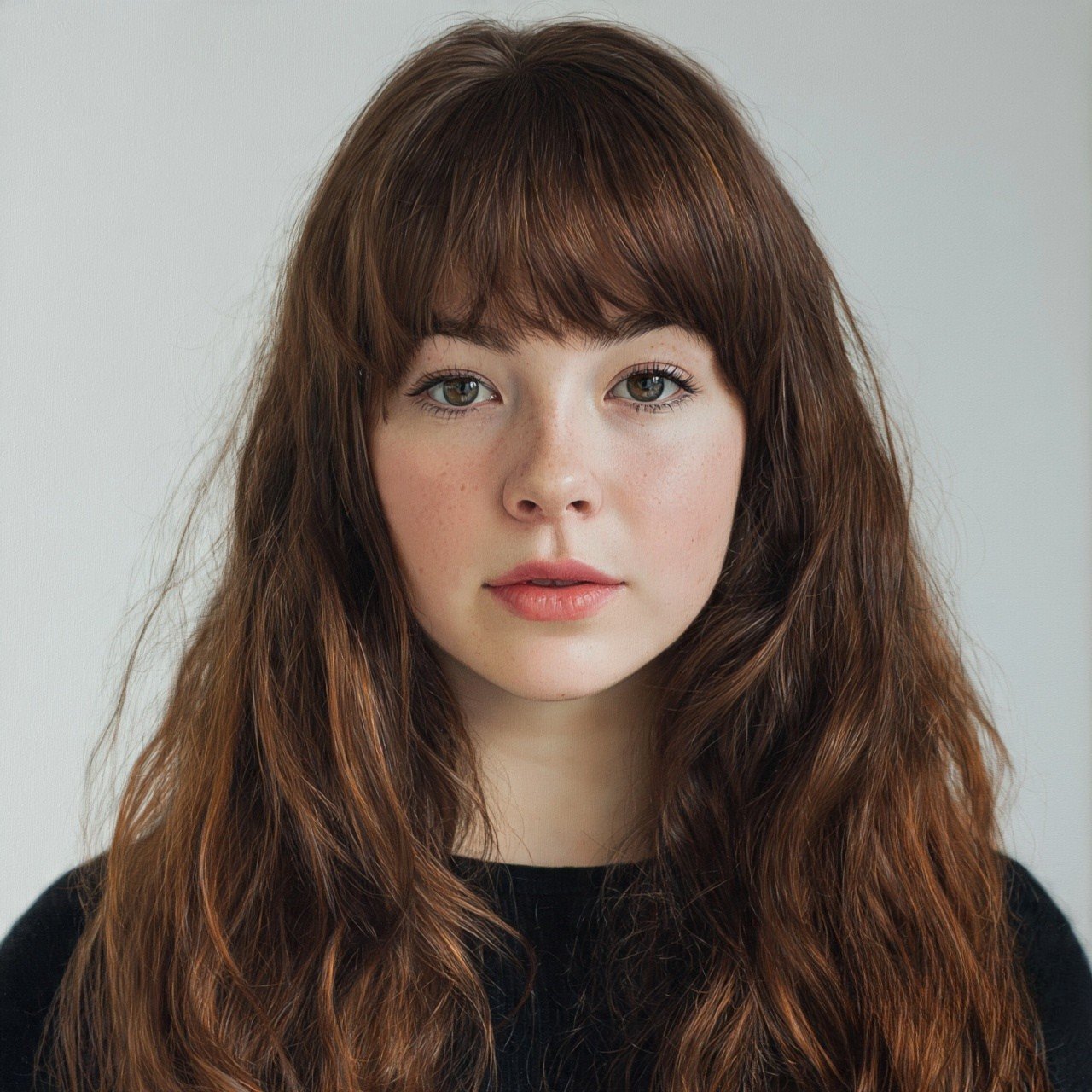 long hairstyles with bangs