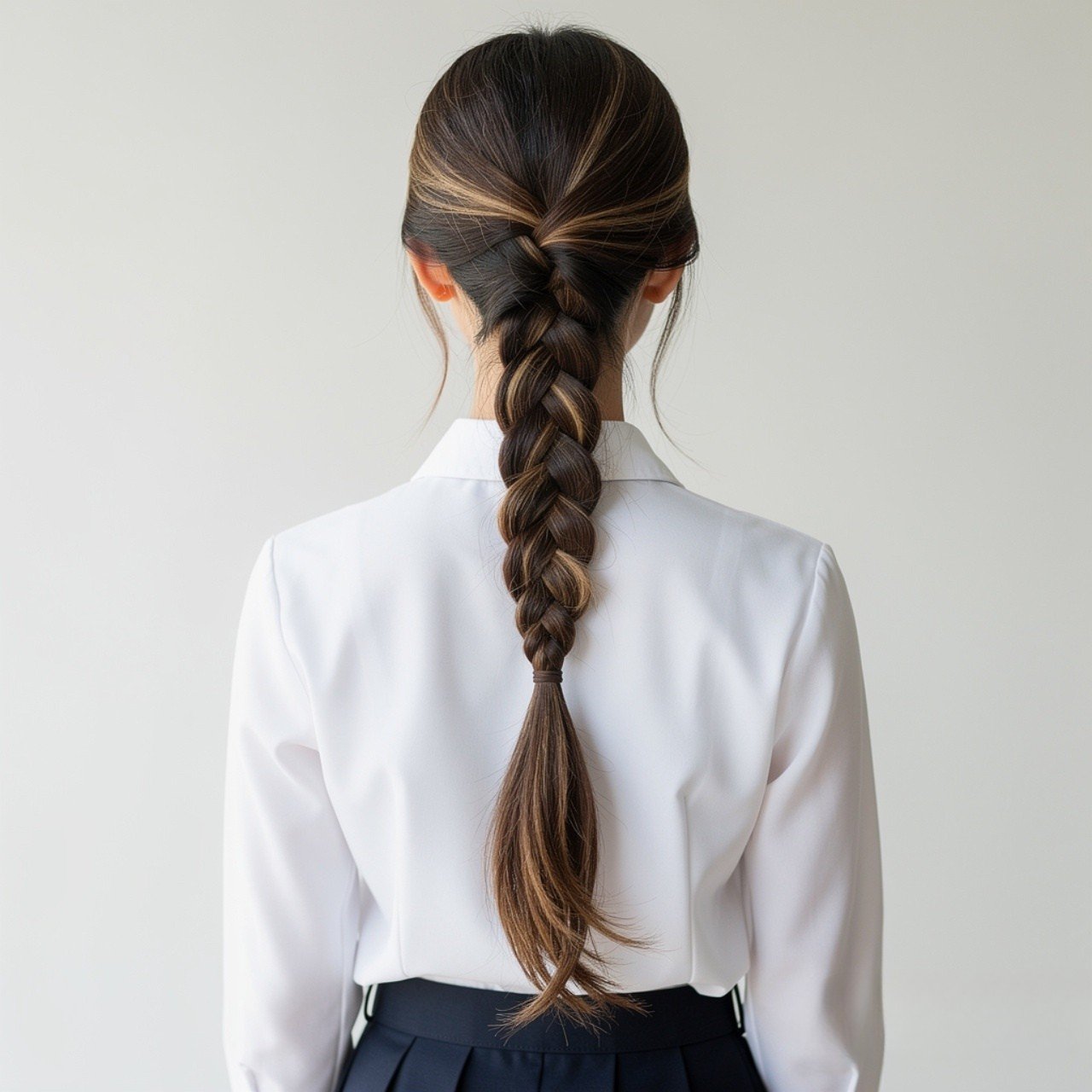 14 Trendy Hairstyles for School Braids That Stay Cute All Day 6 fishtail braid hairstyle for school on a young wom