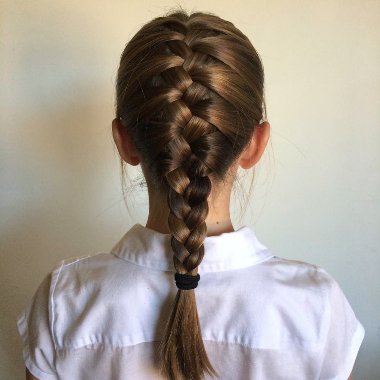fishtail braid hairstyle for school quick and easy