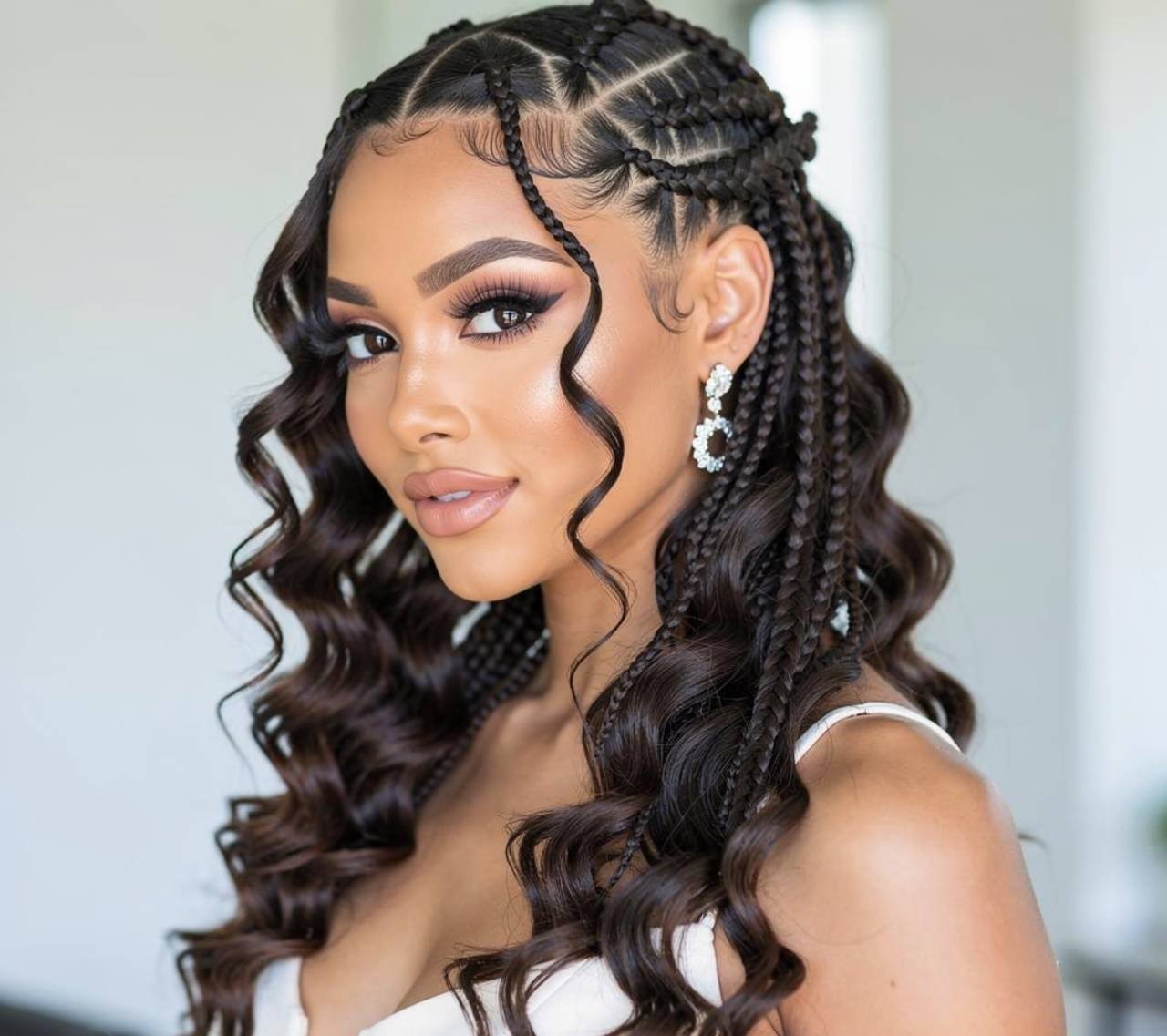 goddess quick weaves hairstyle braids for heart face