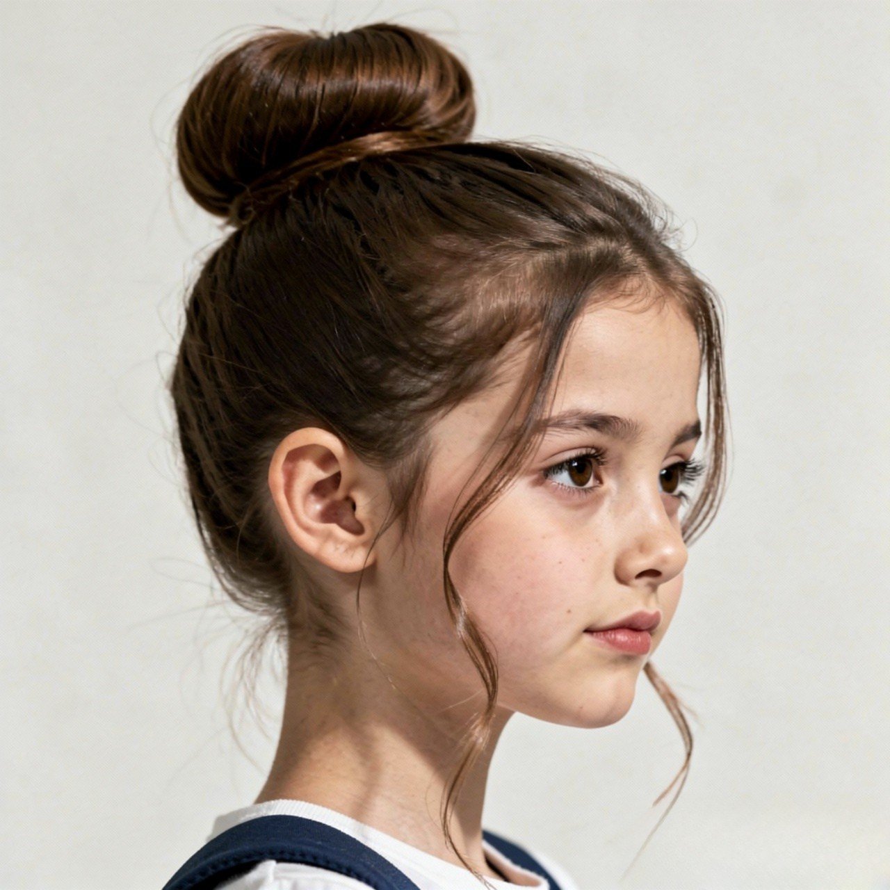 high bun hairstyle for back to school single perso