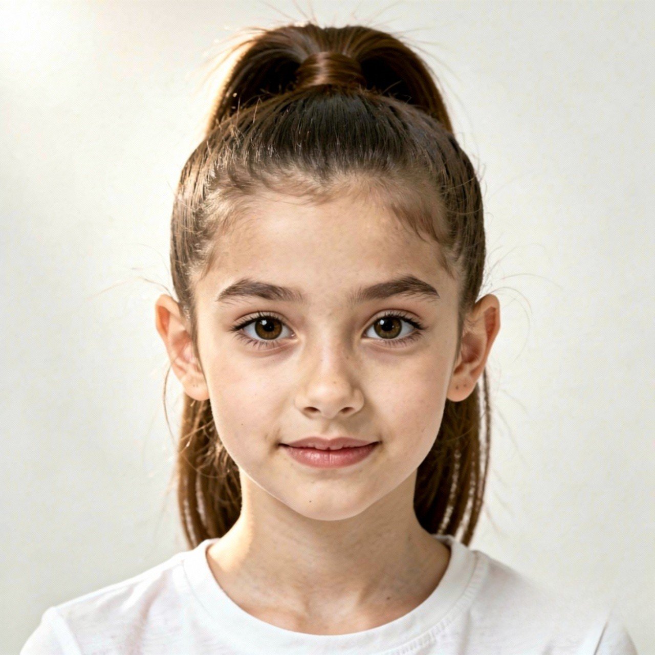 high ponytail quick and easy hairstyle for school