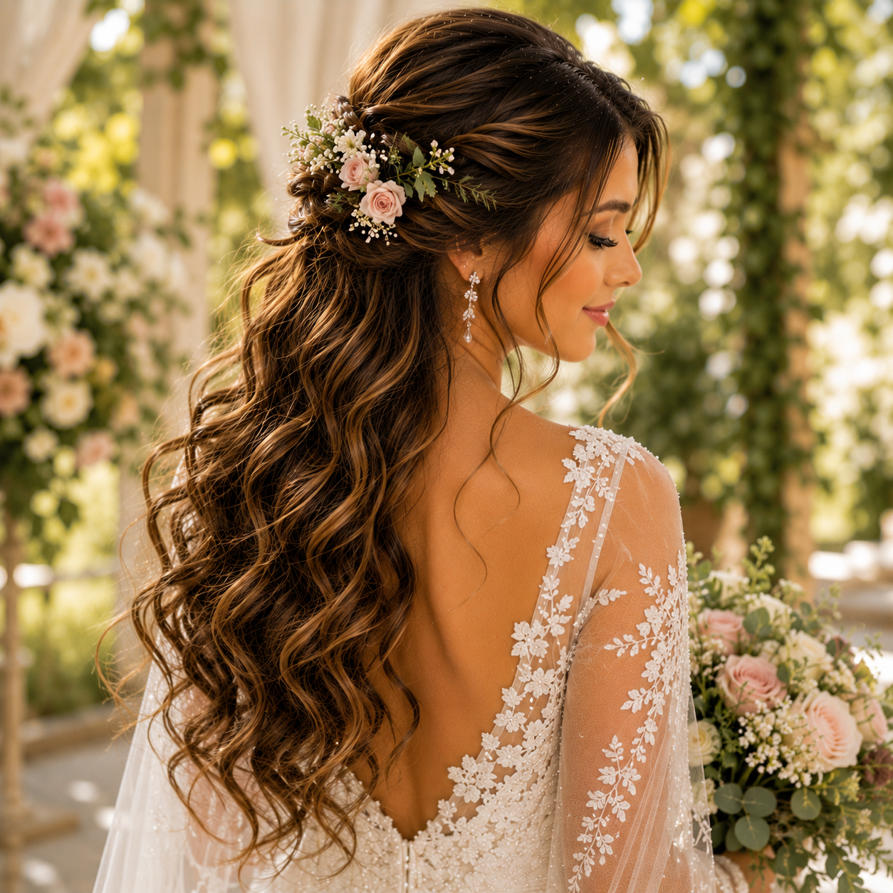 13 Trending Wedding Hairstyles Half Up Half Down for Every Bride 5 image 180