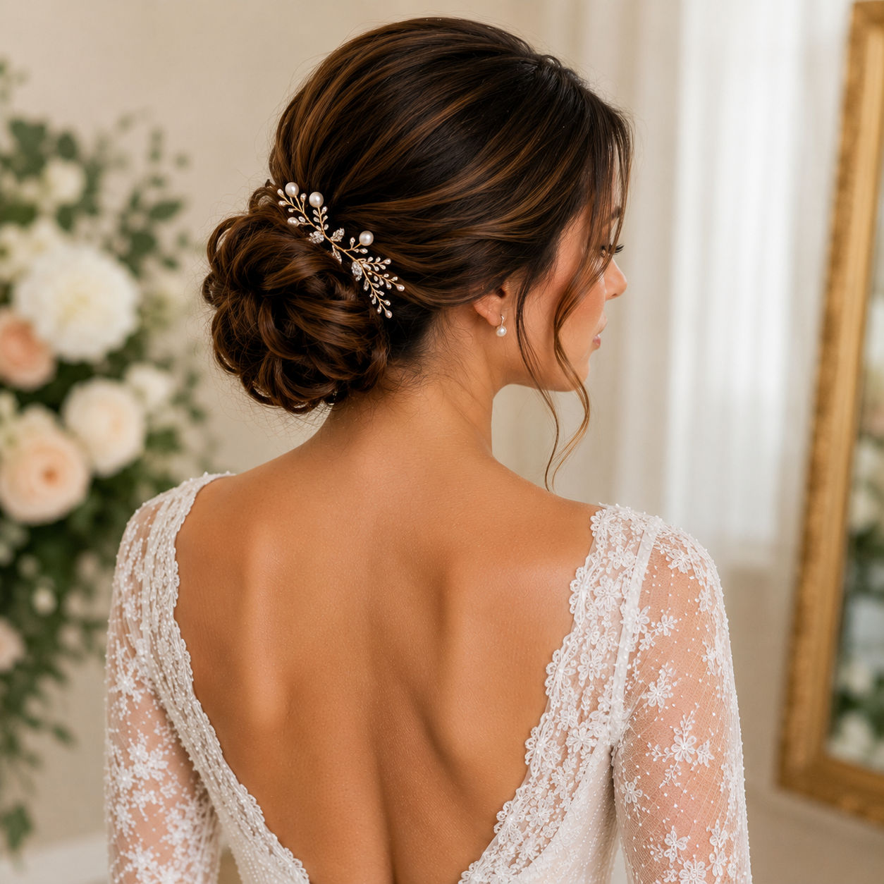 14 Elegant Simple Wedding Hairstyles for a Beautiful Wedding Day 2 image 233