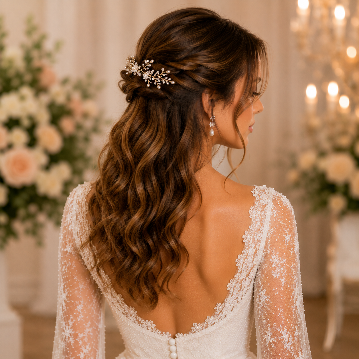 14 Elegant Simple Wedding Hairstyles for a Beautiful Wedding Day 4 image 235