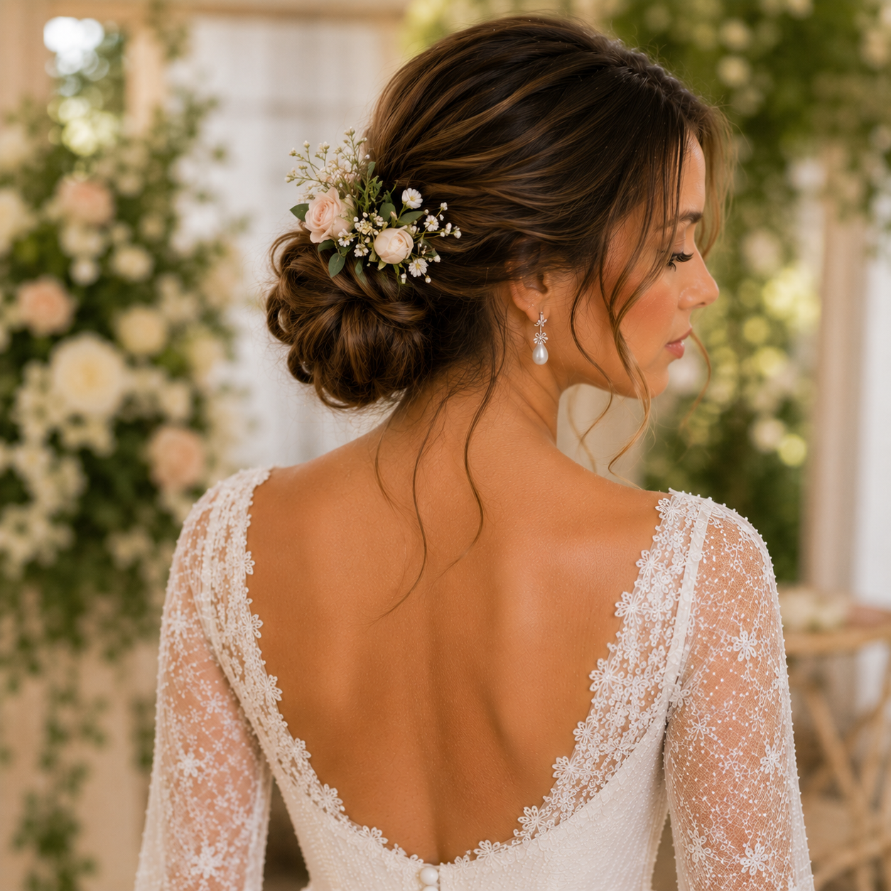 14 Elegant Simple Wedding Hairstyles for a Beautiful Wedding Day 9 image 239