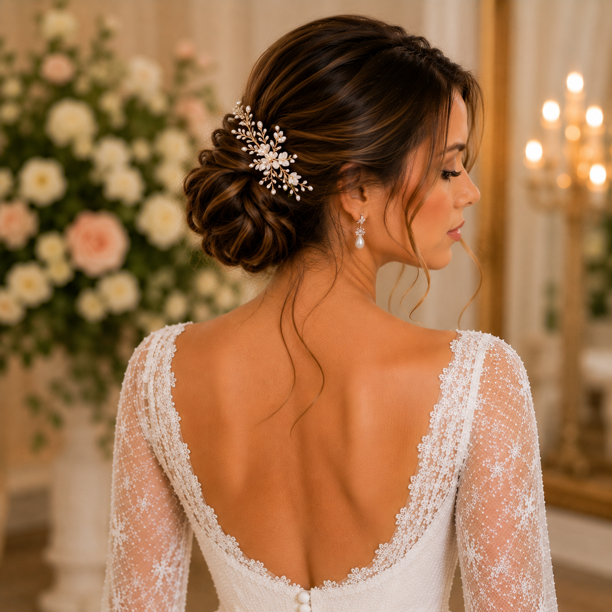 14 Elegant Simple Wedding Hairstyles for a Beautiful Wedding Day 10 image 240