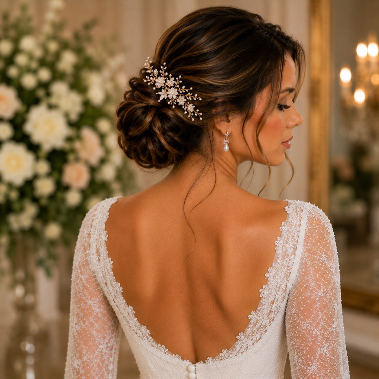 14 Elegant Simple Wedding Hairstyles for a Beautiful Wedding Day 11 image 241