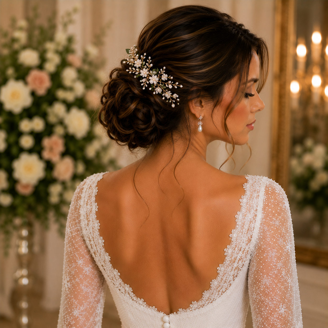 14 Elegant Simple Wedding Hairstyles for a Beautiful Wedding Day 12 image 242
