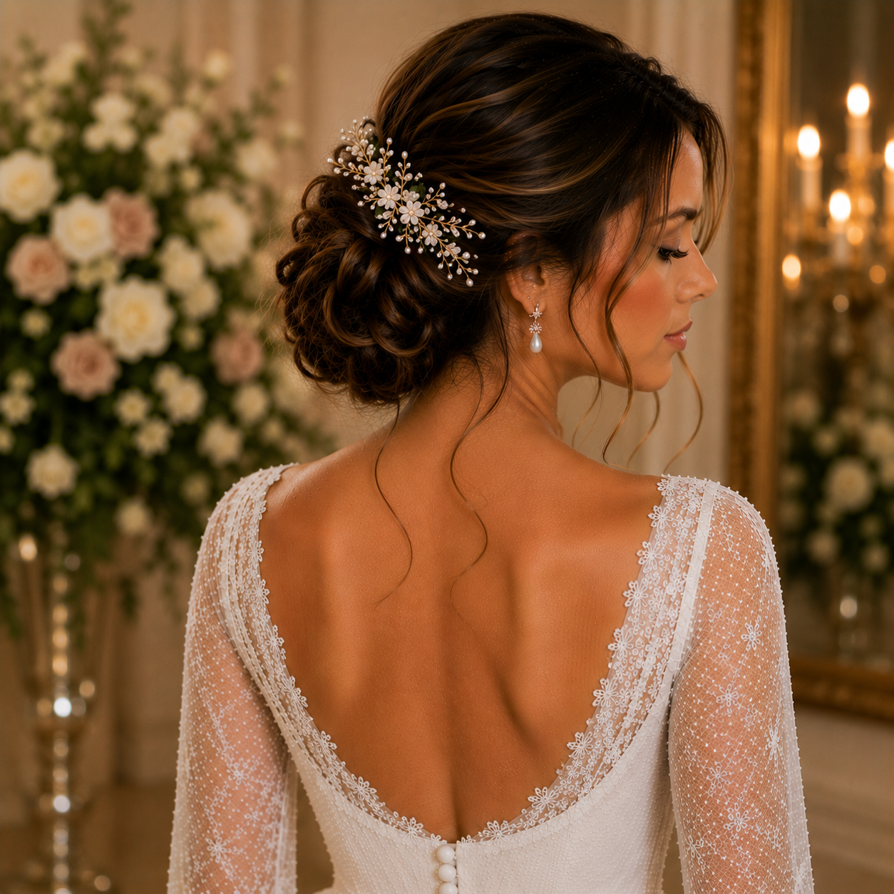 14 Elegant Simple Wedding Hairstyles for a Beautiful Wedding Day 14 image 245