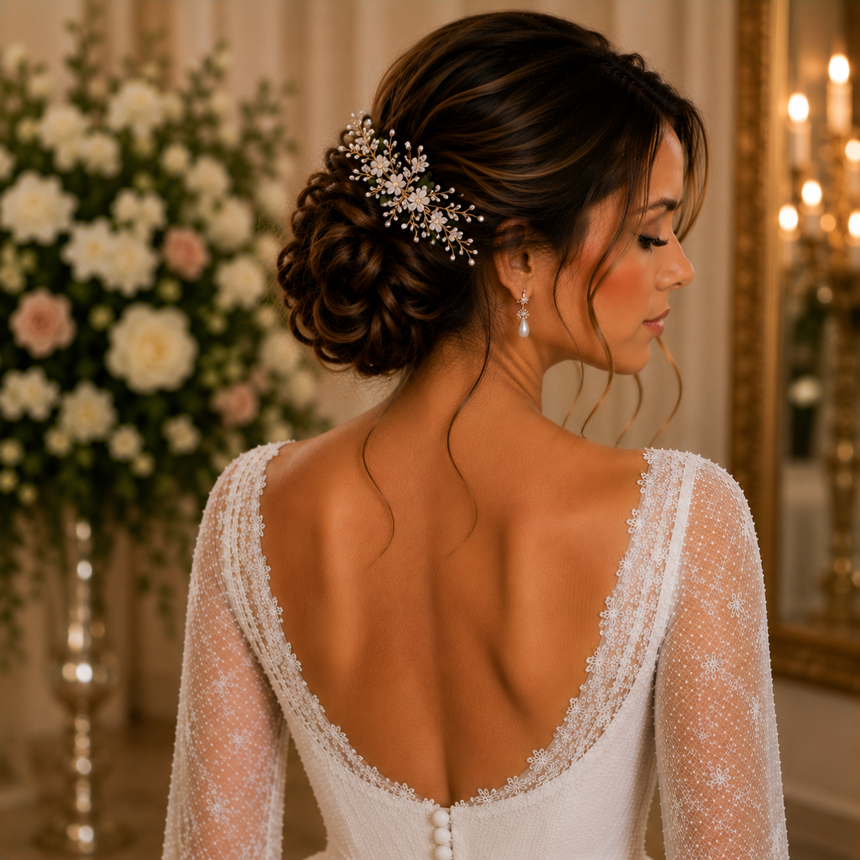 14 Elegant Simple Wedding Hairstyles for a Beautiful Wedding Day 15 image 247