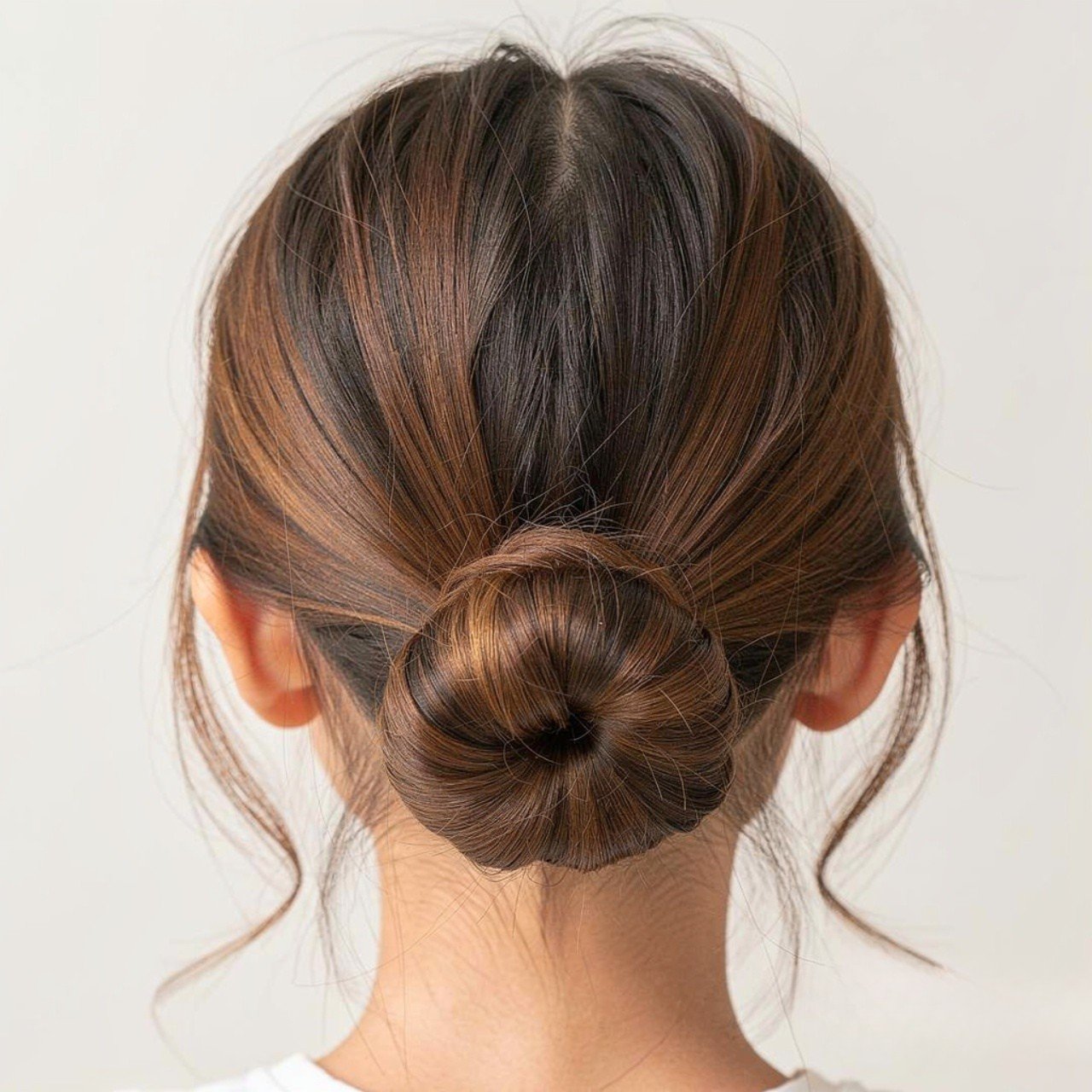 low bun quick easy cute hairstyle for school singl
