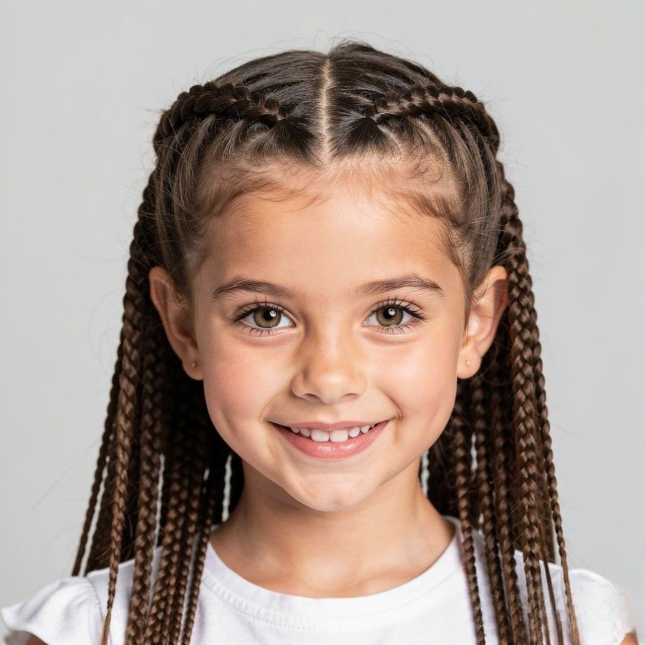 mini braids quick and easy hairstyle for school sq