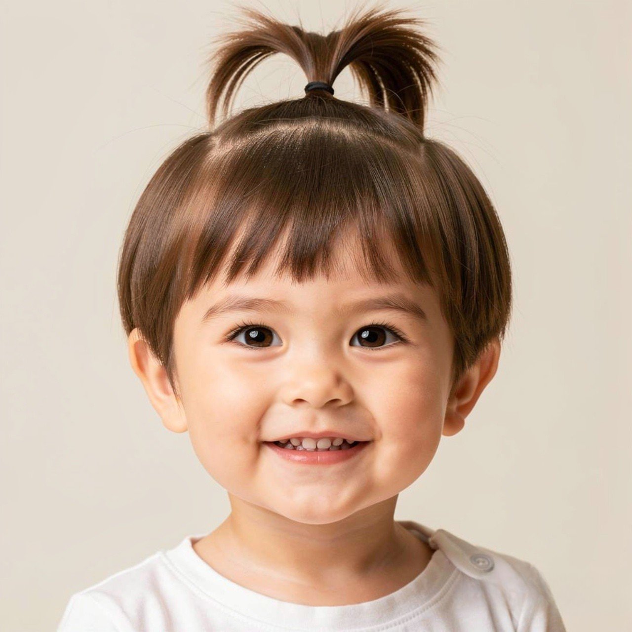 Hairstyles for Short Hair Kids: 15 Trendy Ideas that You’ll Love 2 mini ponytail hairstyles for kids with short hair