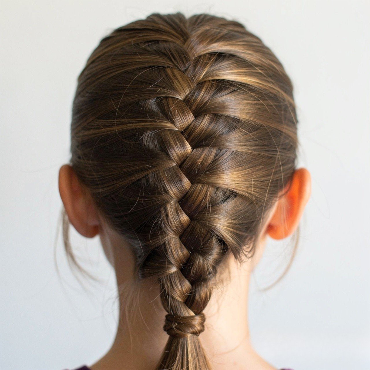 rope braid hairstyle for back to school single pho