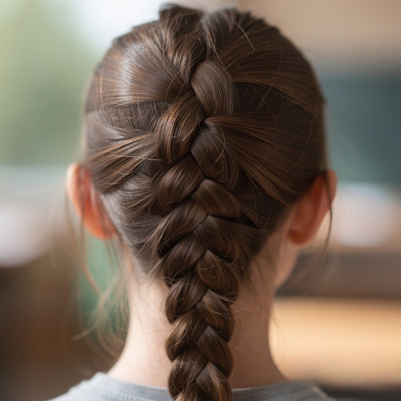 rope braid quick and easy hairstyle for school sin