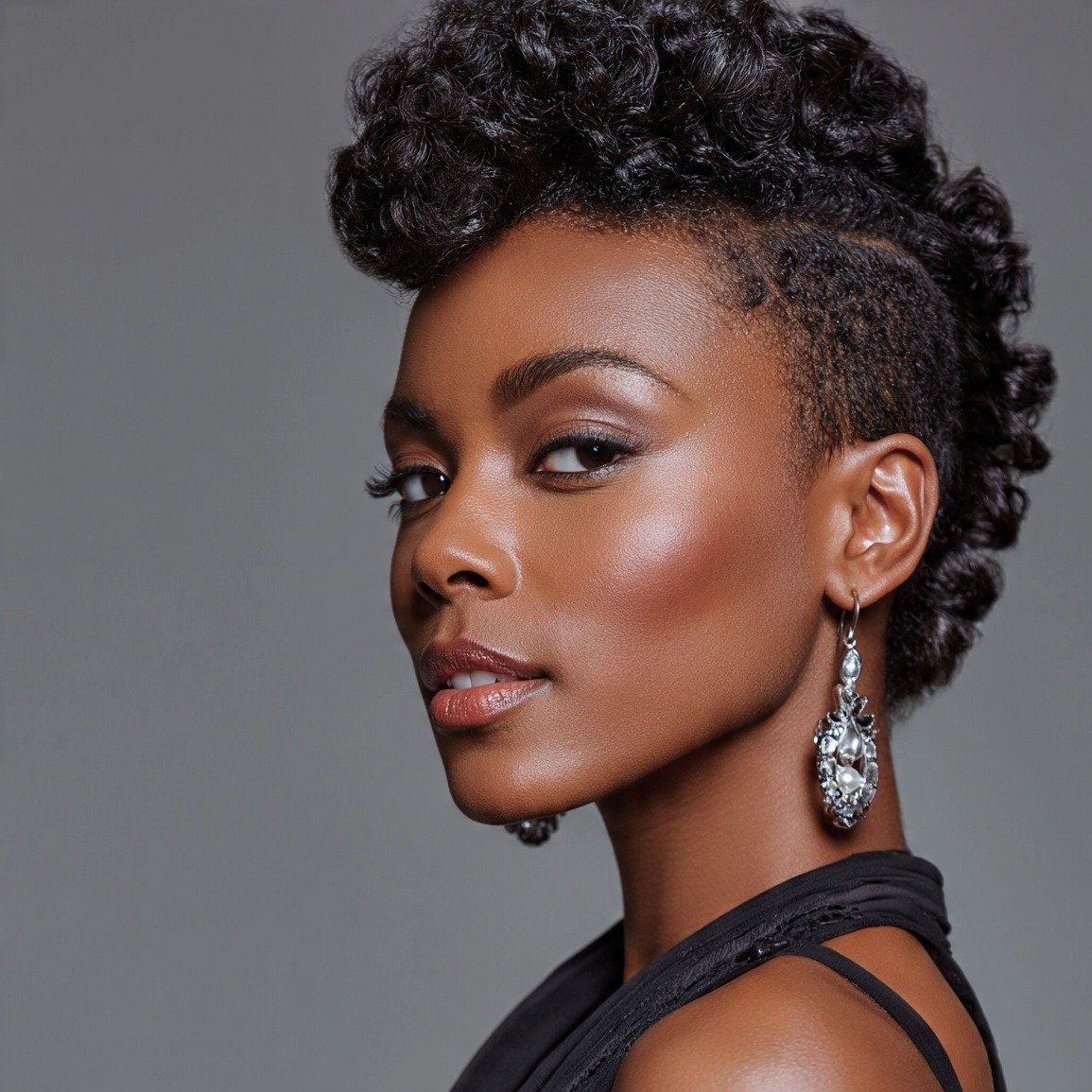 simple faux hawk hairstyles for black women natura